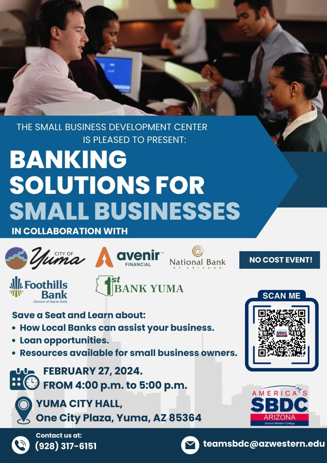 Banking Solutions for Small Businesses | Arizona Western College